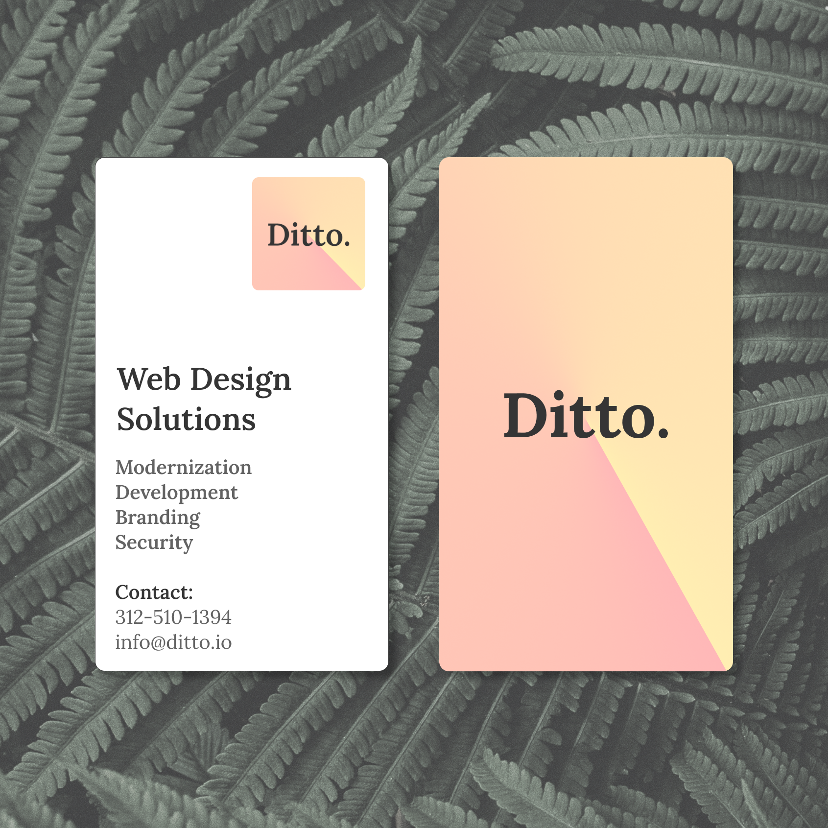 ditto business cards